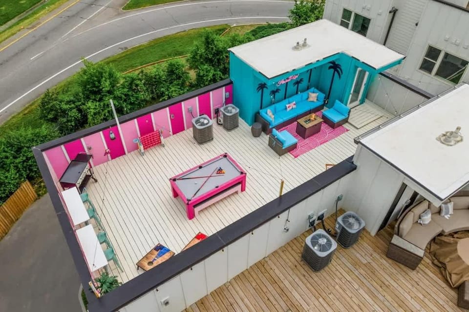 Girls' Getaway - Flamingle House - Broadway 2 miles - Rooftop - WoW House in Nashville