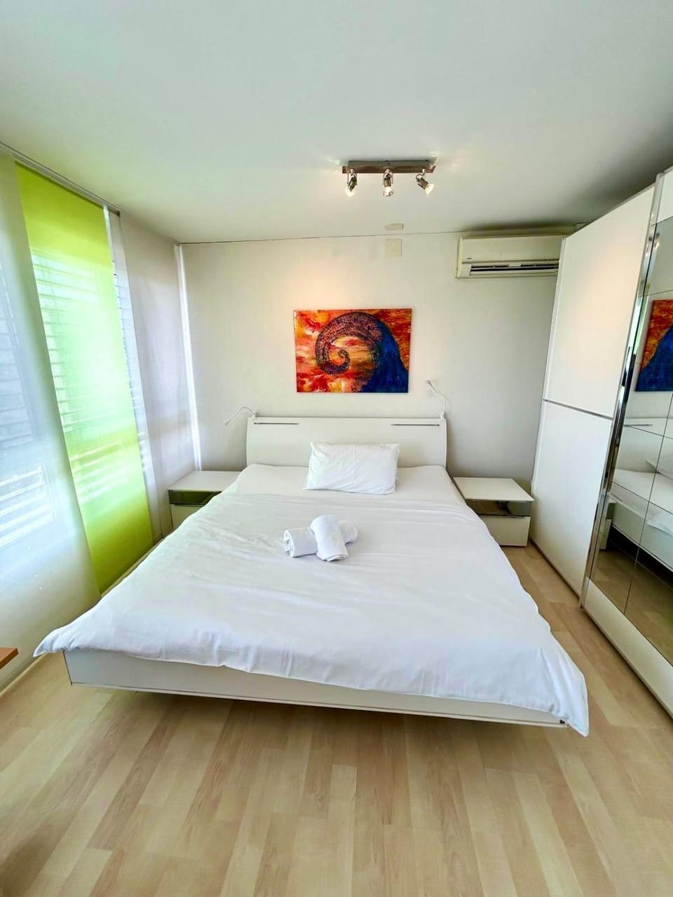 Bed, View (from property/room), Bedroom, wardrobe, air conditioner