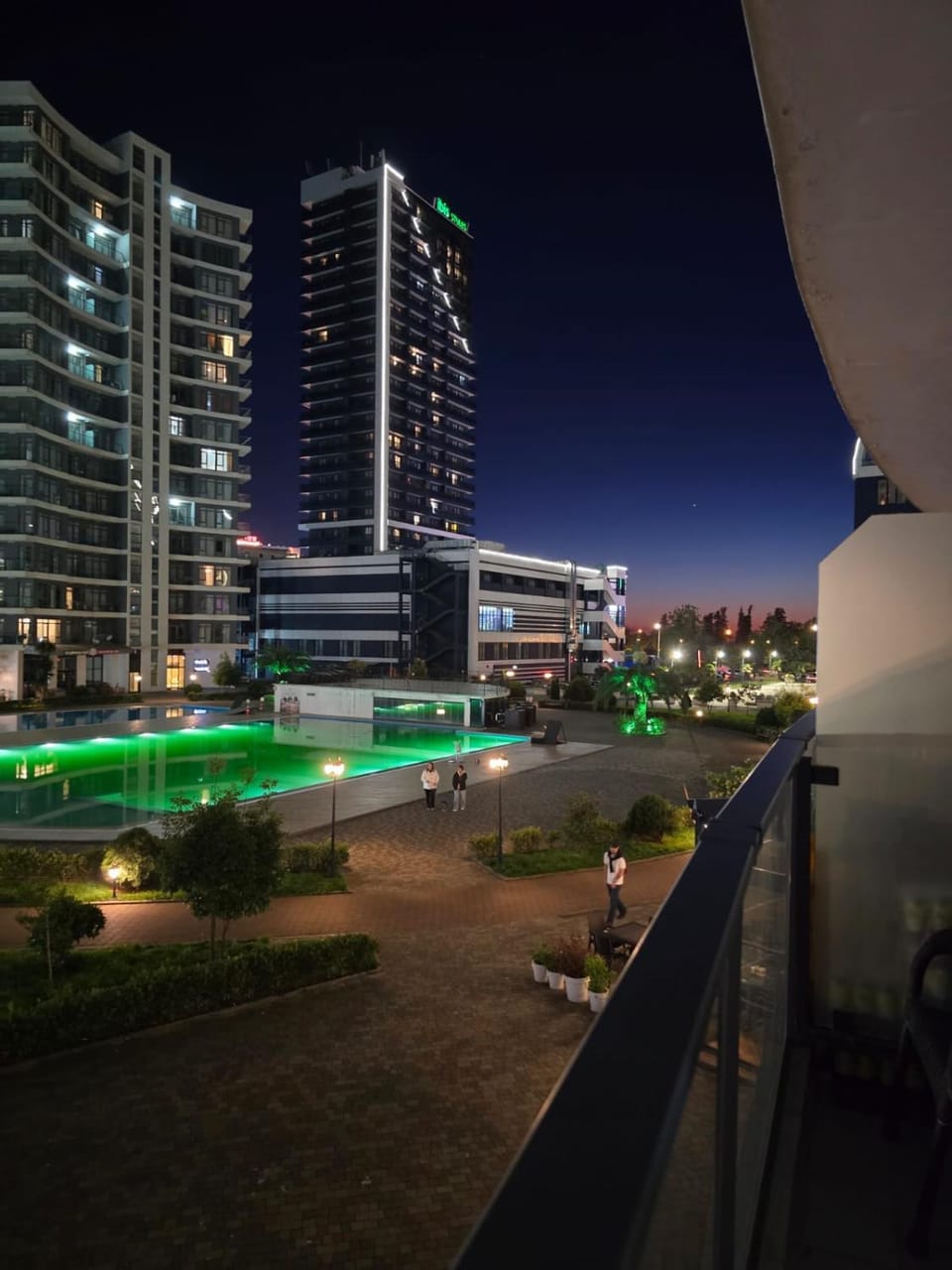 Property building, Night, City view