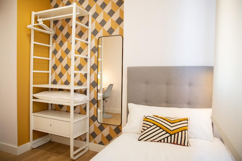 Bed, Photo of the whole room, Bedroom, wardrobe