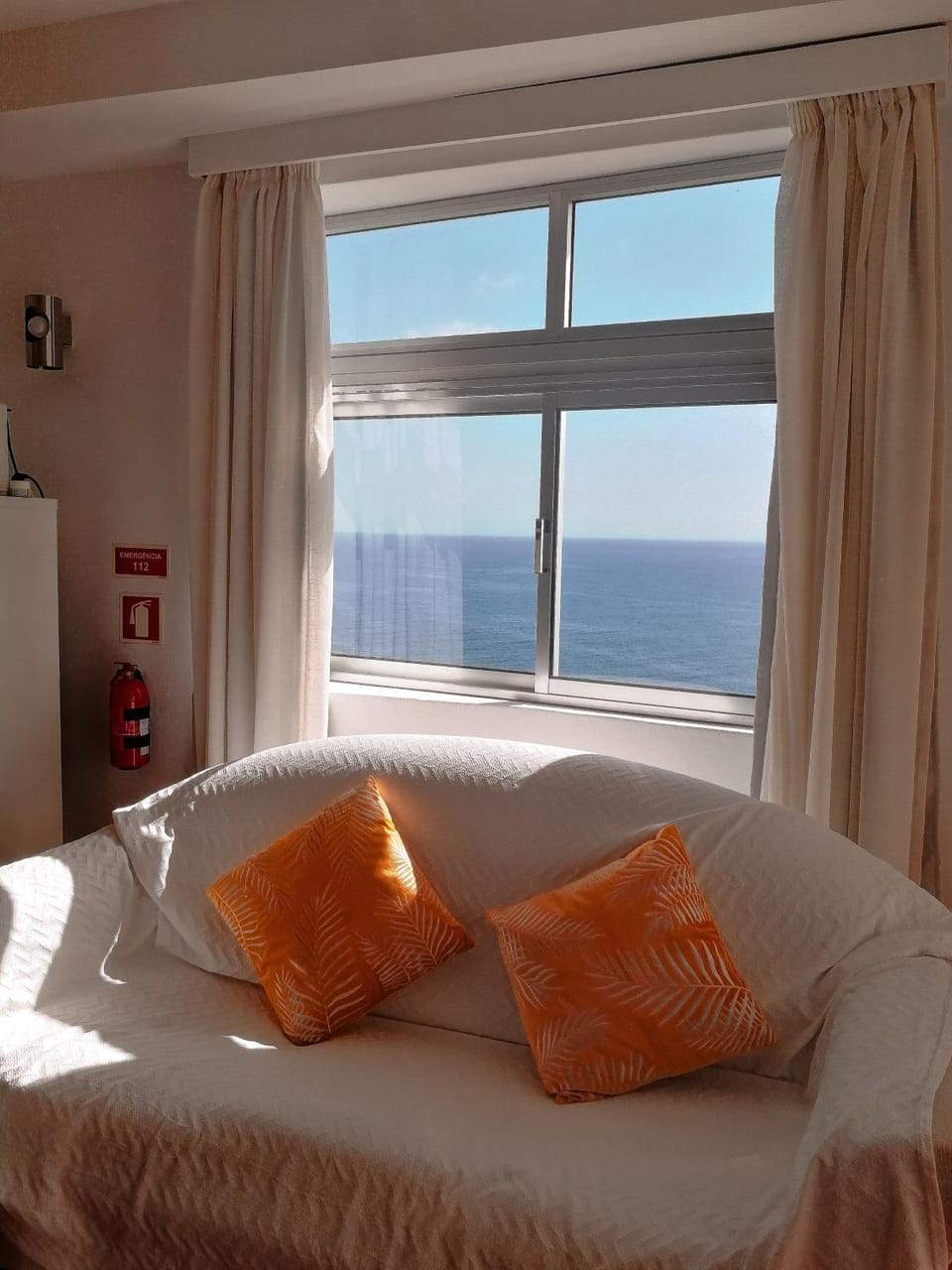 Living room, Seating area, Sea view