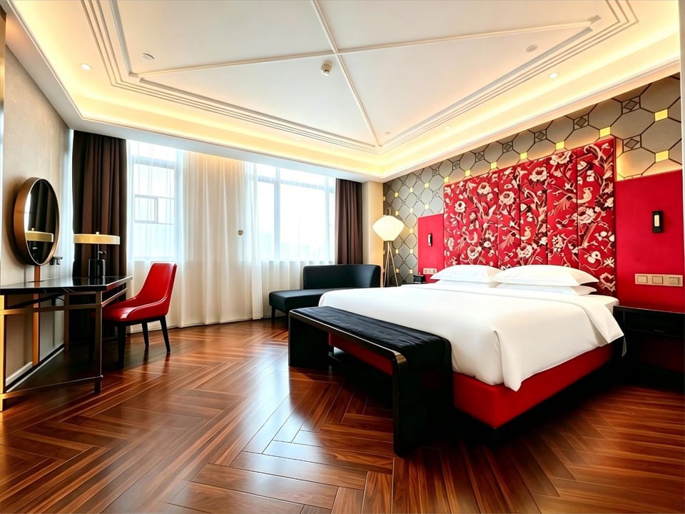 Bed, Photo of the whole room, Seating area, Bedroom