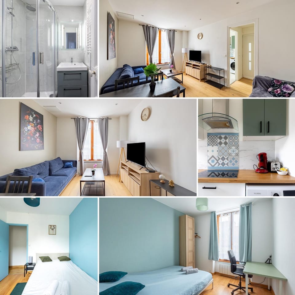 Bed, TV and multimedia, Kitchen or kitchenette, Living room, Photo of the whole room, Seating area