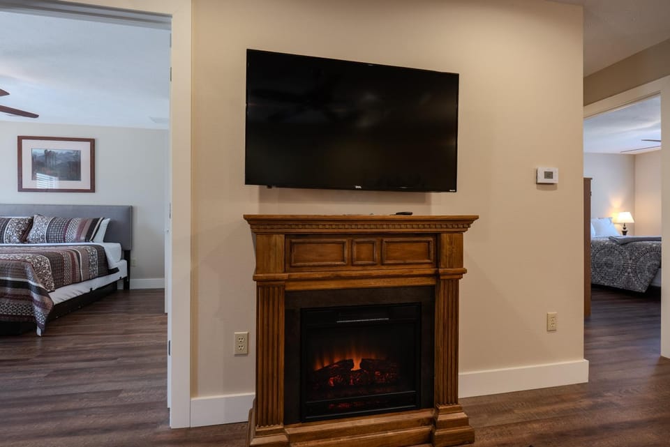 Living room, fireplace