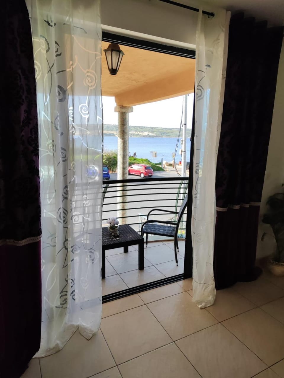 Patio, Day, Natural landscape, Balcony/Terrace, Living room, Seating area, Sea view