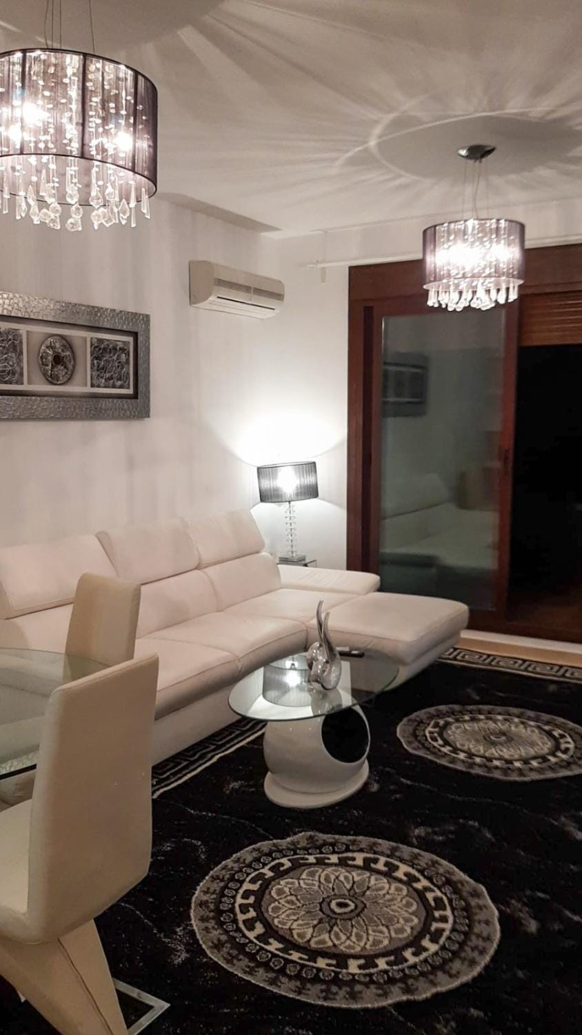 Living room, Seating area, air conditioner