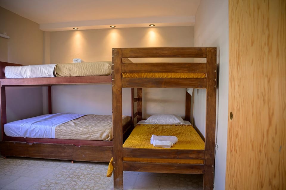 Bed, Photo of the whole room, Bedroom, bunk bed, towels