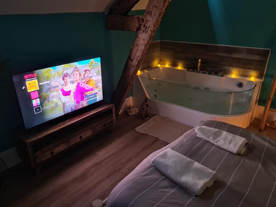 TV and multimedia, Spa and wellness centre/facilities, Photo of the whole room, Bedroom, Bath