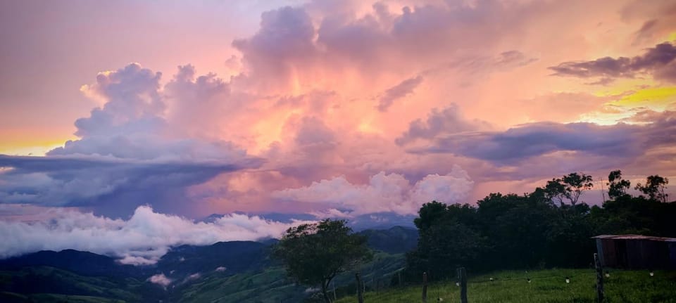 Natural landscape, Mountain view, Sunset