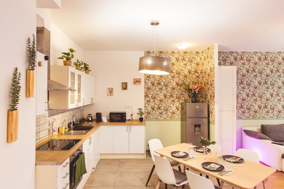 Dining area, oven, stove, kitchen