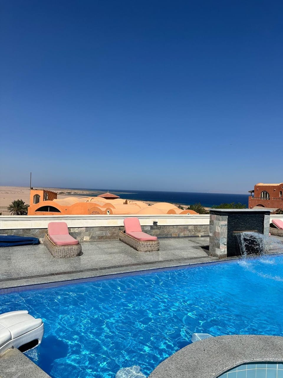 Pool view, Sea view, Swimming pool