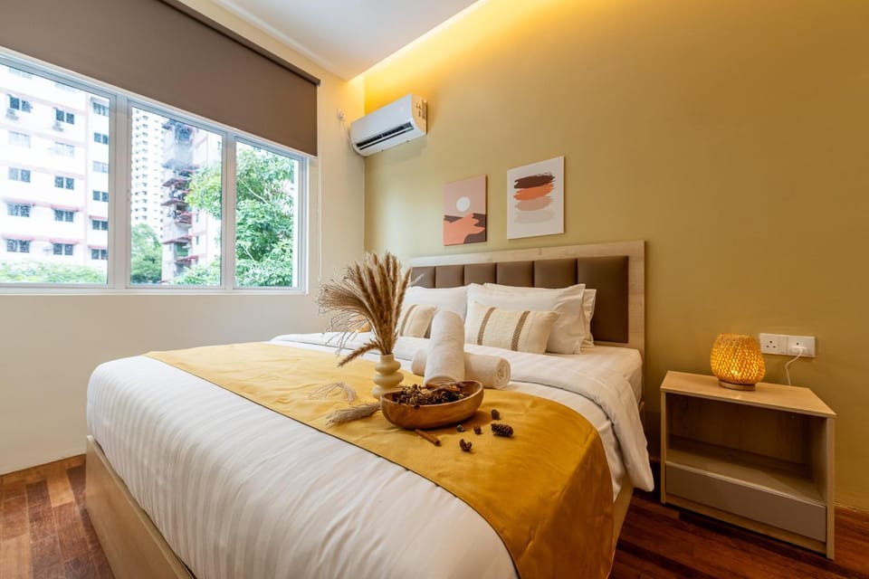 Bed, Bedroom, air conditioner