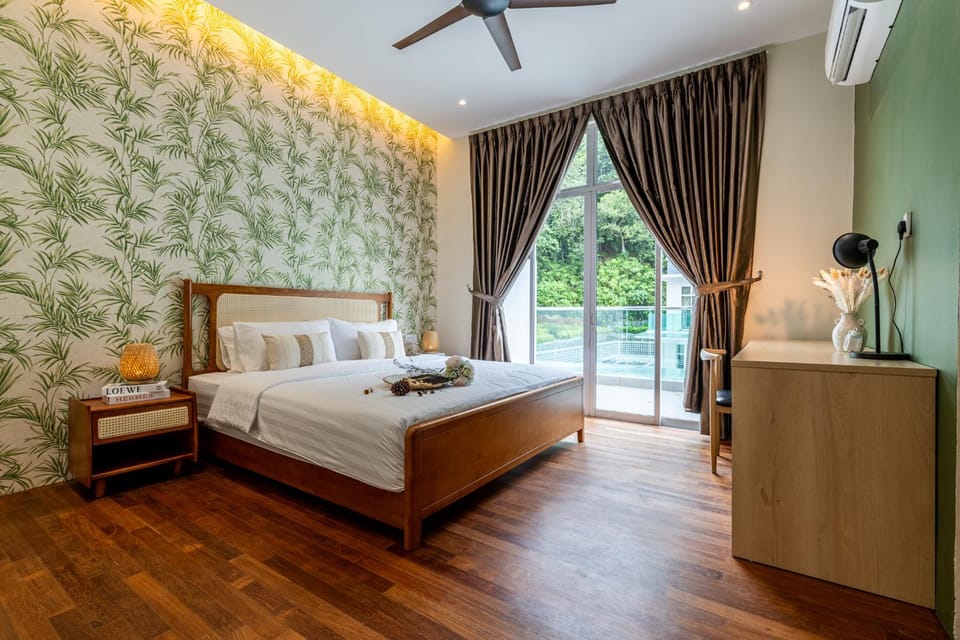 Bed, Bedroom, air conditioner