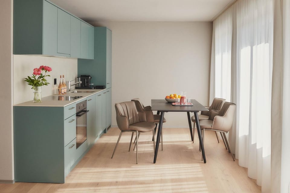 Dining area, kitchen, kitchen