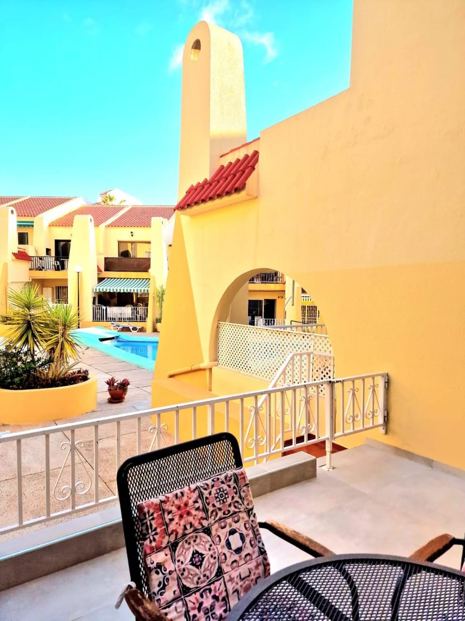 Patio, Pool view