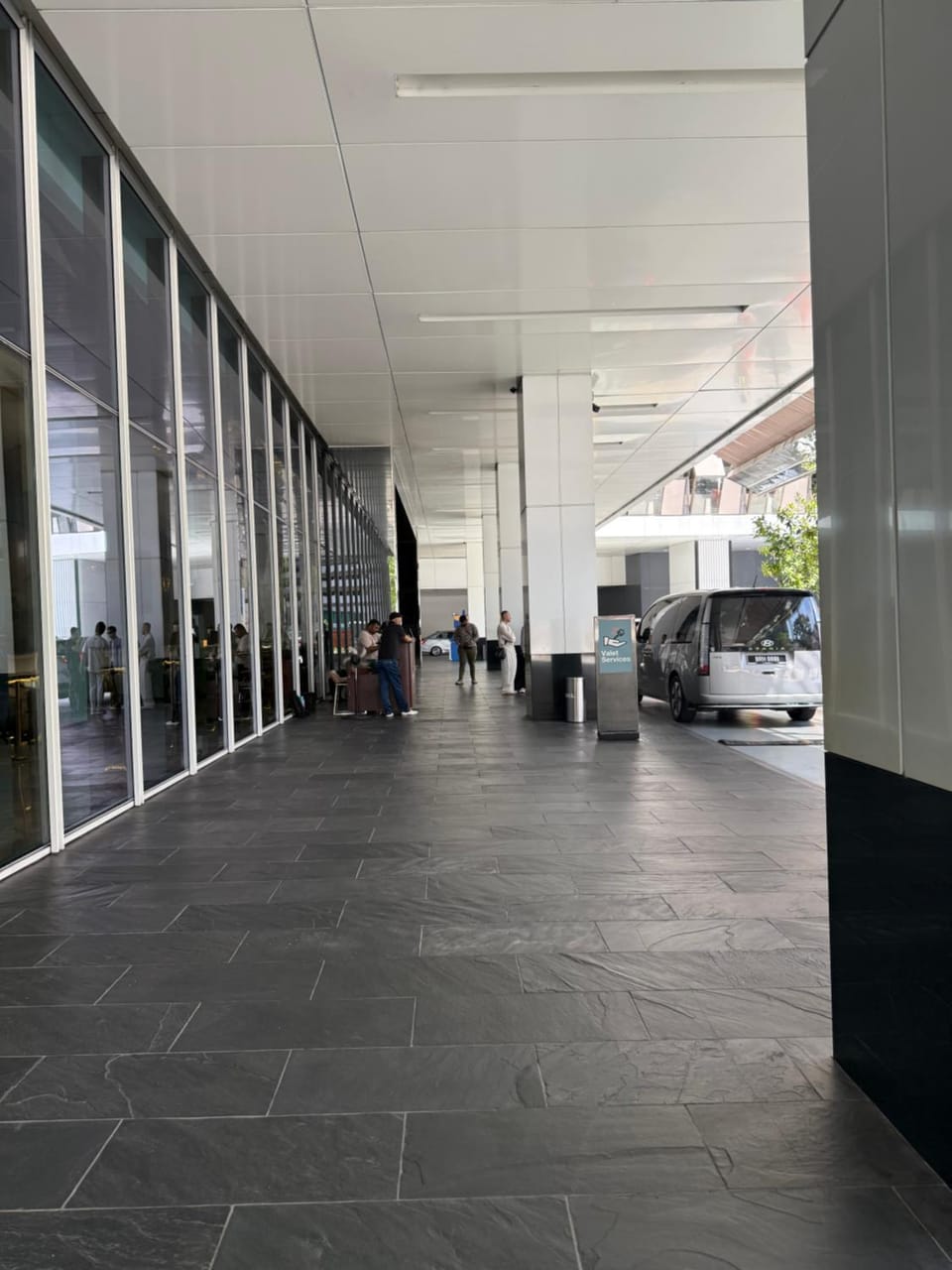 People, group of guests, Parking