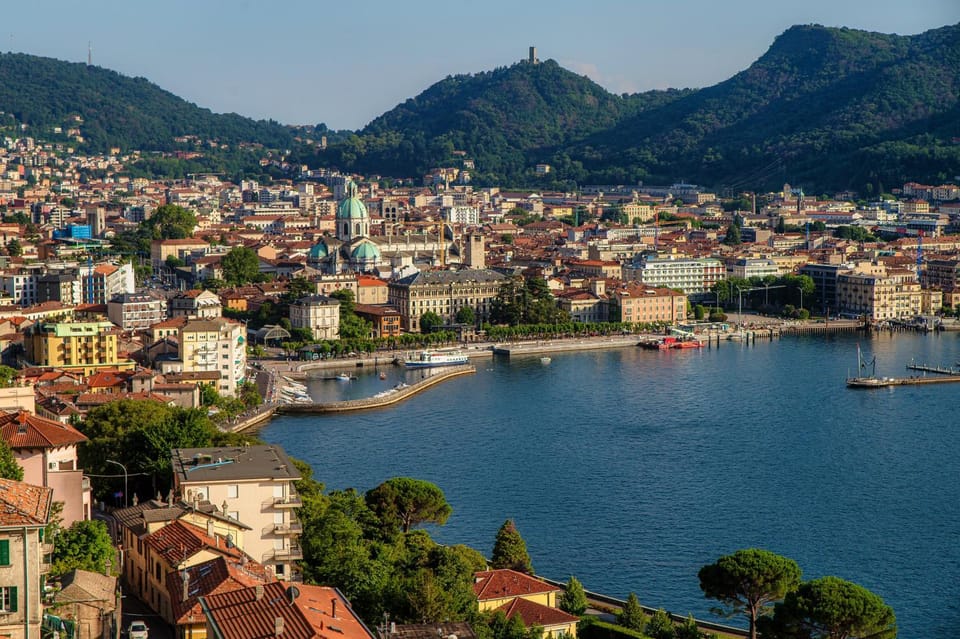 Nearby landmark, Day, Natural landscape, Bird's eye view, City view, Lake view, Mountain view