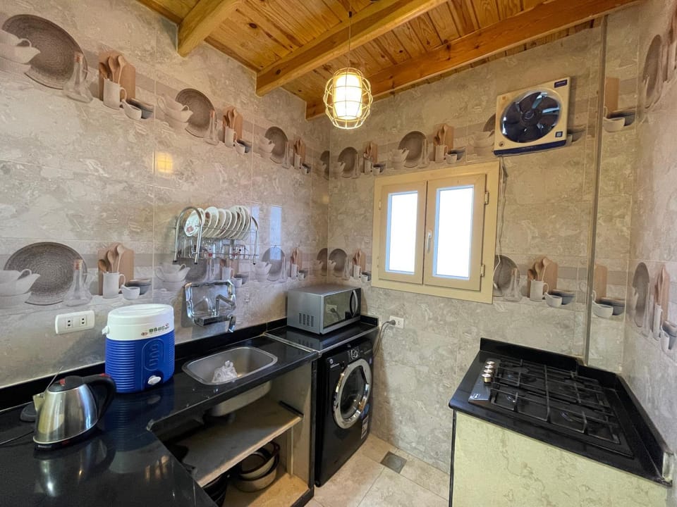 Kitchen or kitchenette, dishwasher, minibar, stove