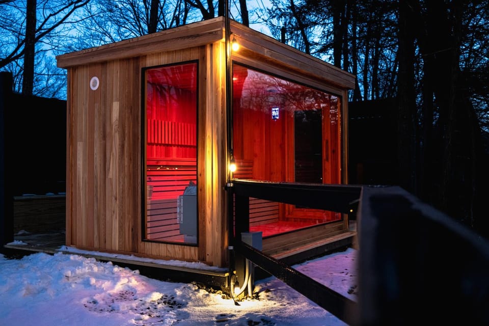 Perch Cottages #13 - Creek Access, Sauna, Mt views House in Olive