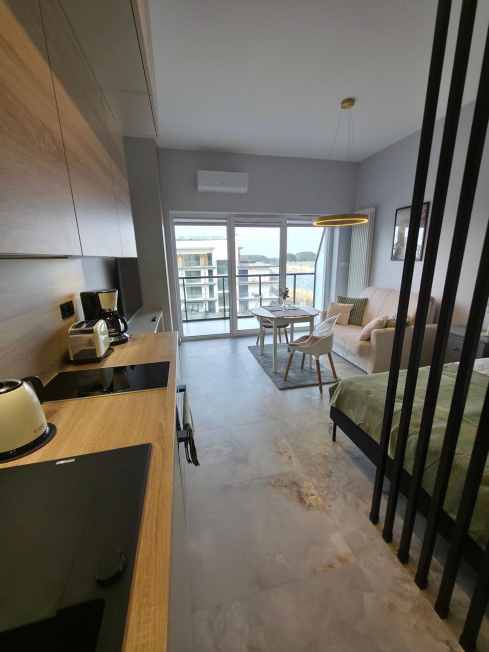 Kitchen or kitchenette, Living room, Dining area