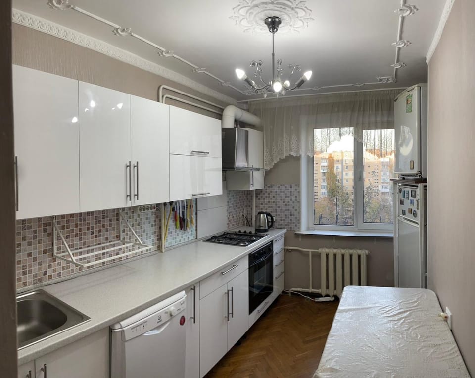 Kitchen or kitchenette, Dining area, dishwasher, stove
