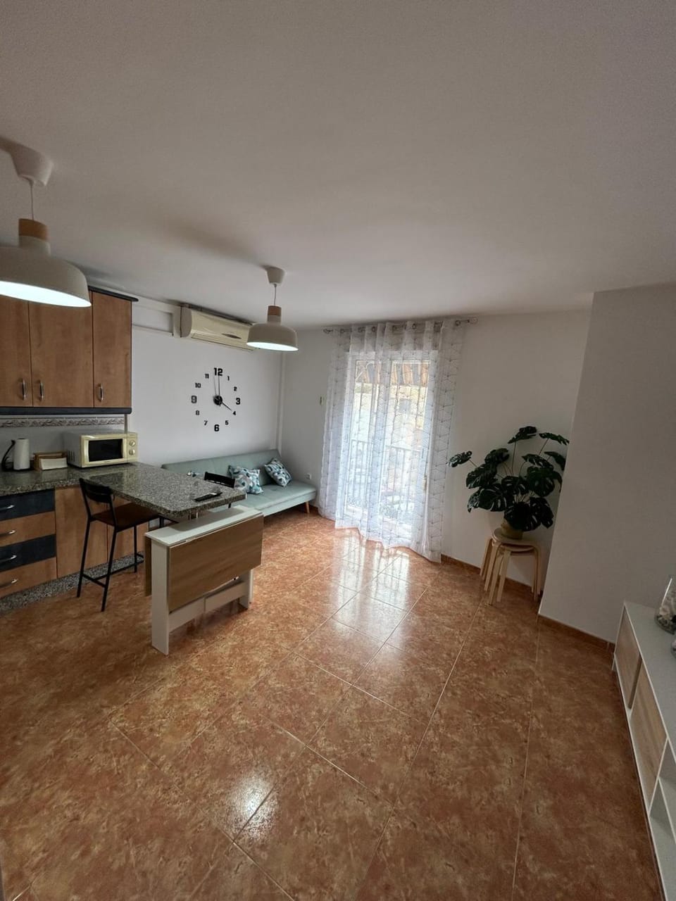 Kitchen or kitchenette, Living room, Dining area