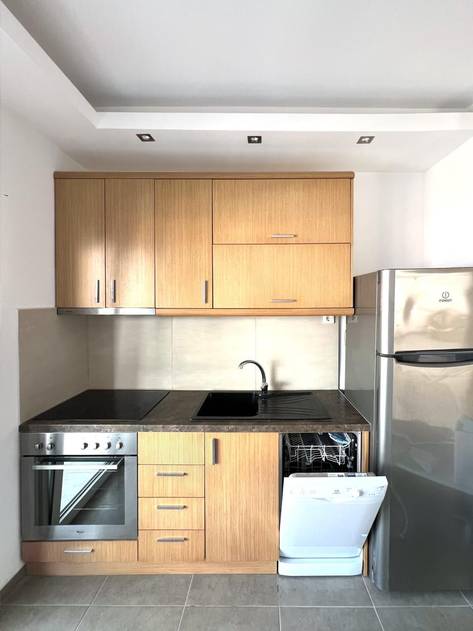 Kitchen or kitchenette, dishwasher, oven, stove, kitchen