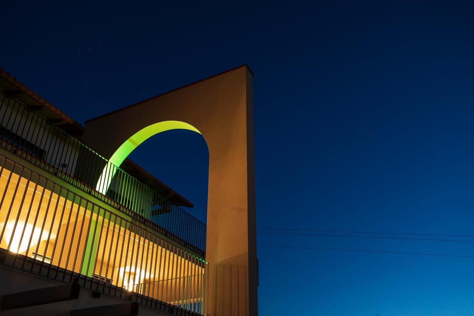 Property building, Night, Balcony/Terrace, Balcony/Terrace, Sunset