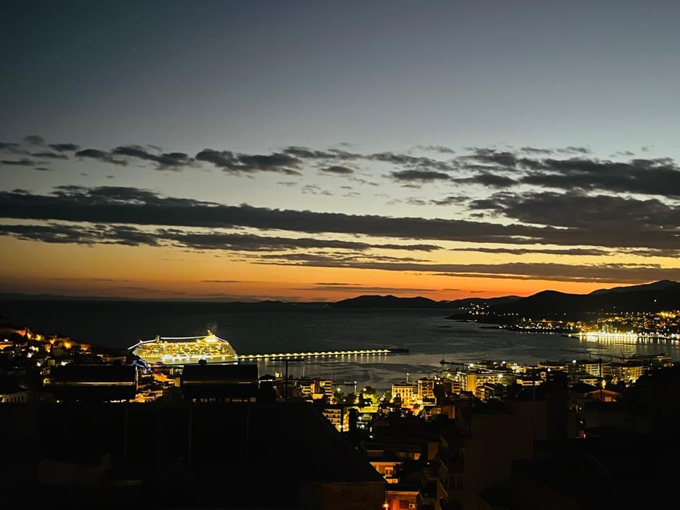 Nearby landmark, Night, Natural landscape, Bird's eye view, City view, Mountain view, Sea view, Sunrise, Sunset