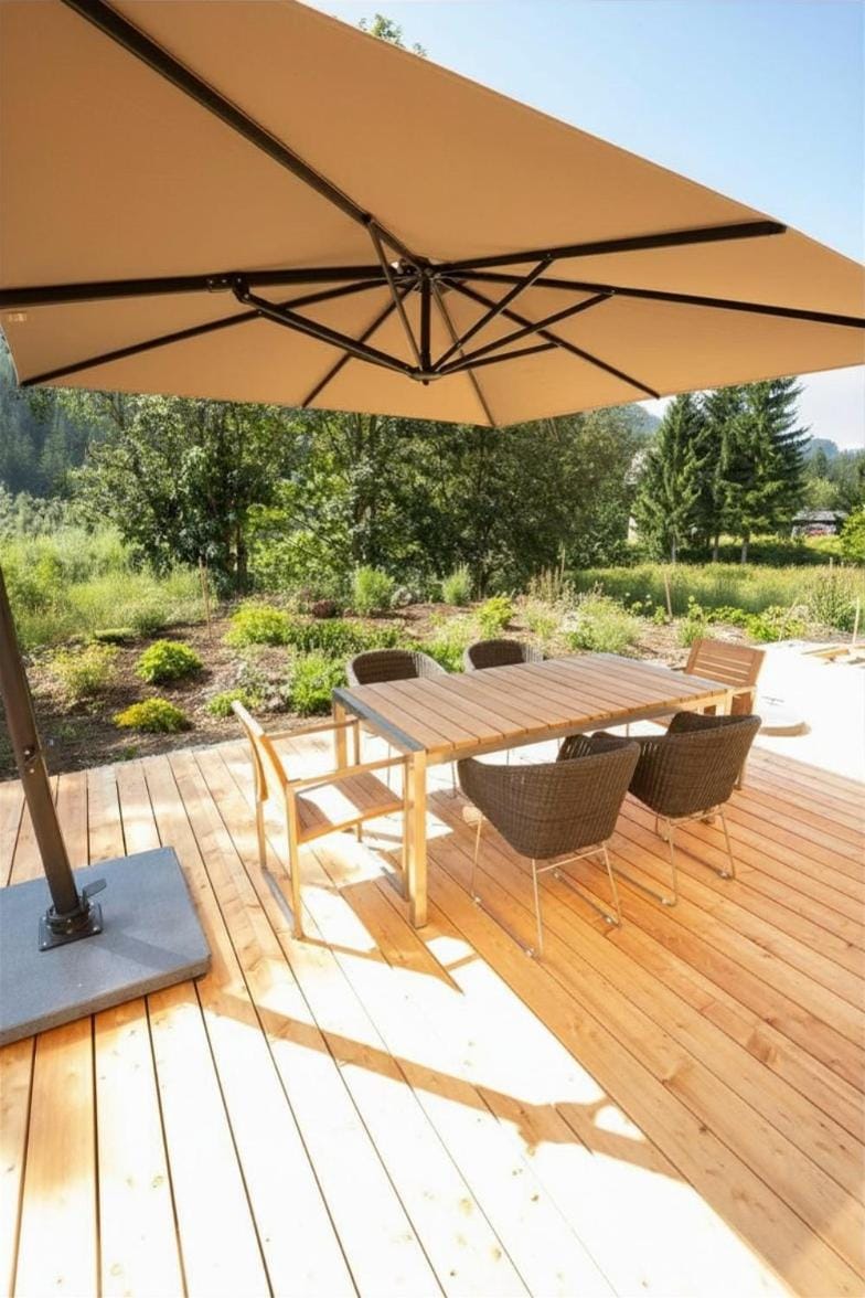 Spring, Day, Natural landscape, Garden, Dining area, Garden view