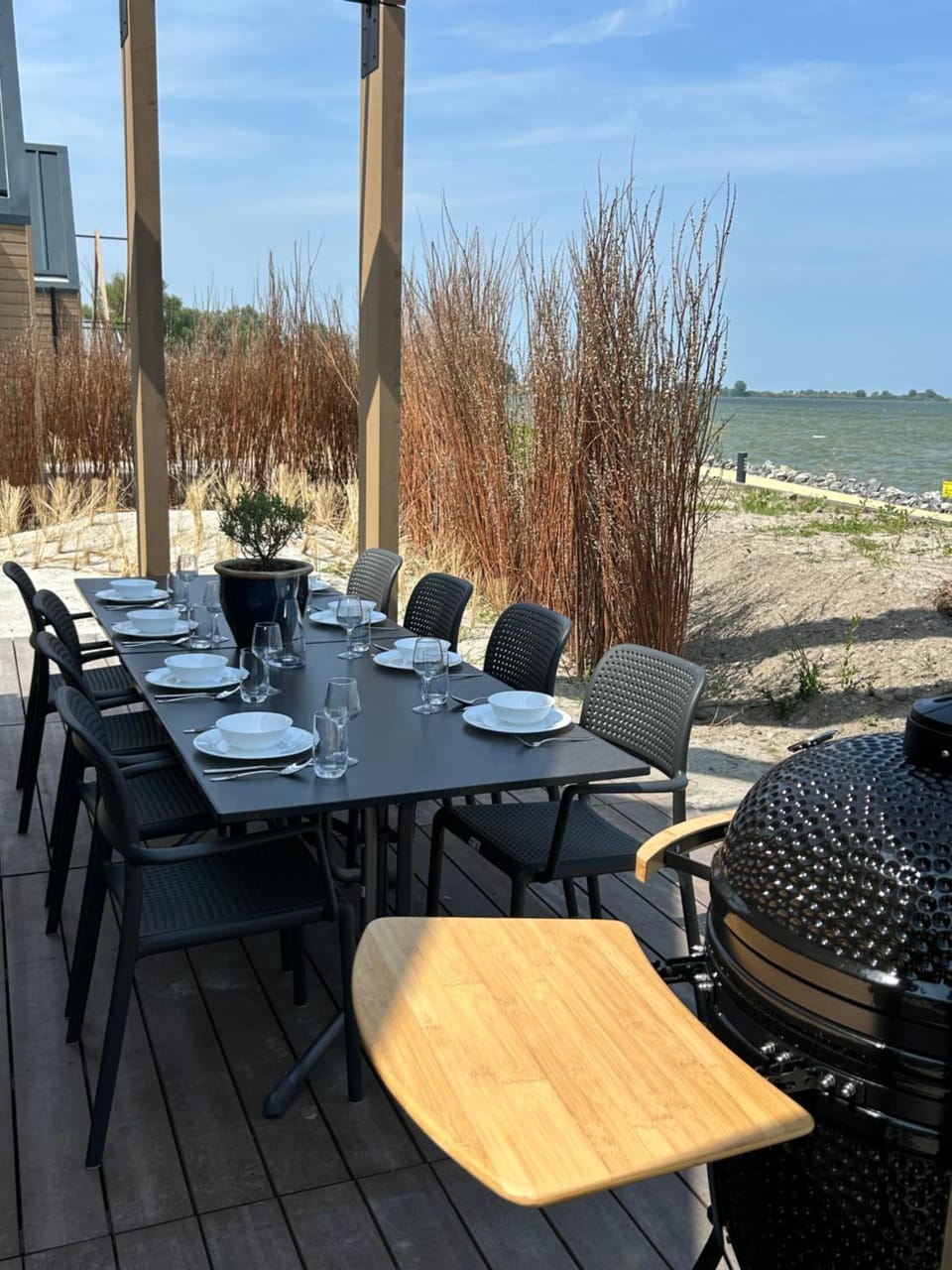Natural landscape, BBQ facilities, View (from property/room), Balcony/Terrace, Sea view
