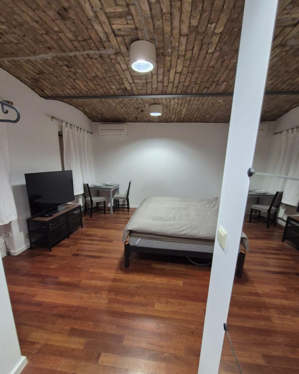 Bed, TV and multimedia, Living room, Bedroom
