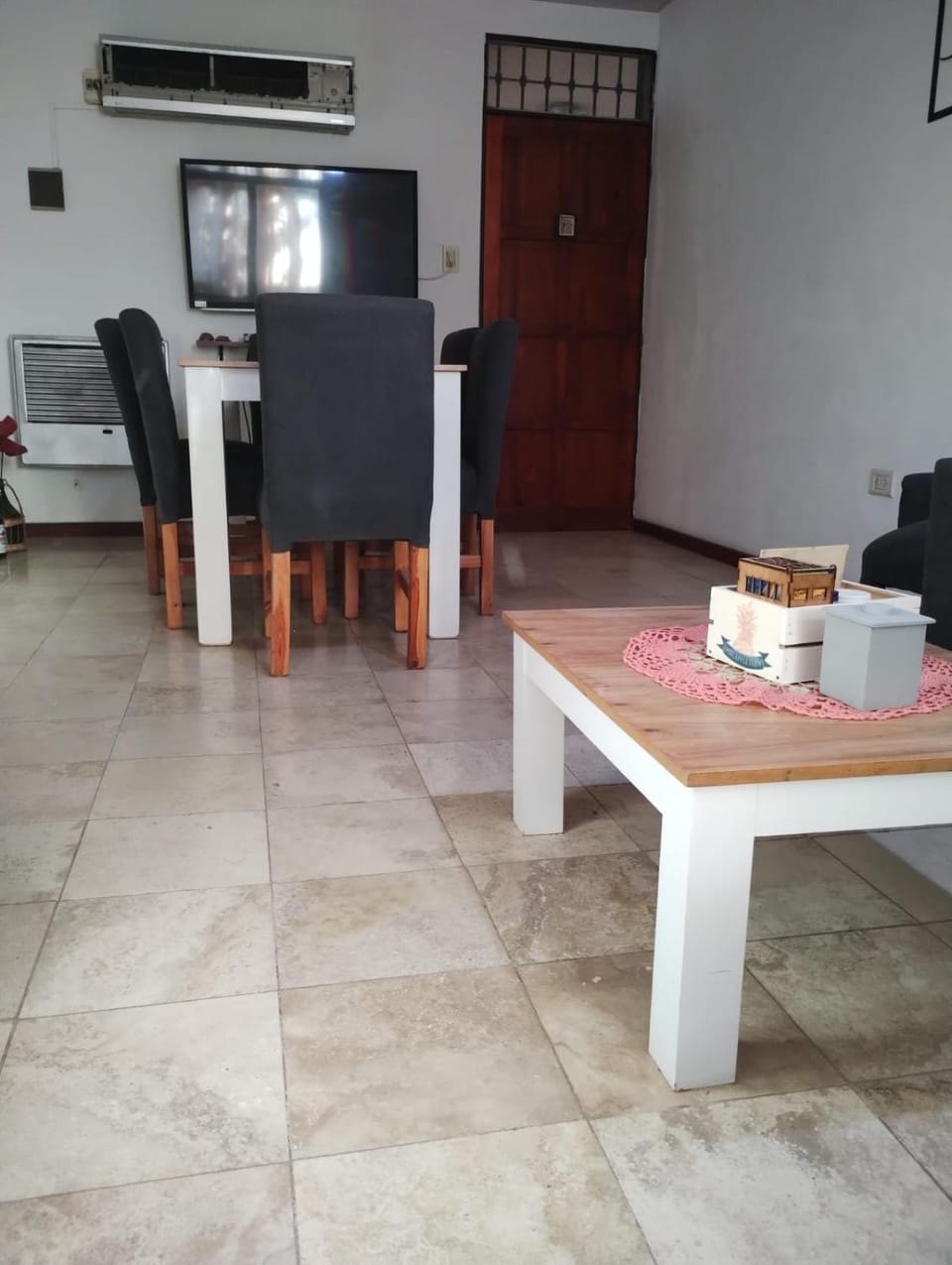 Dining area, air conditioner