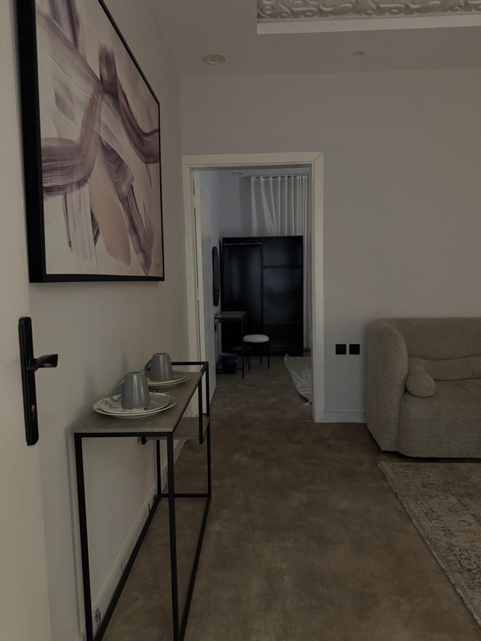 Bedroom and living room modern designing Apartment in Riyadh