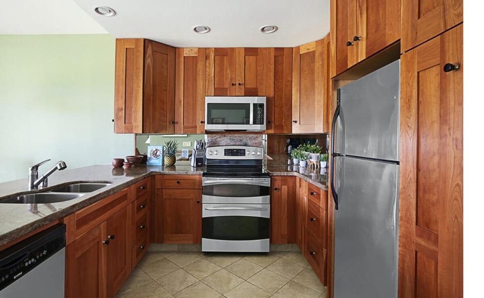 Kitchen or kitchenette, dishwasher, oven, stove, toaster