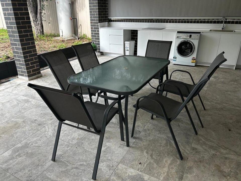 Patio, Seating area, Dining area