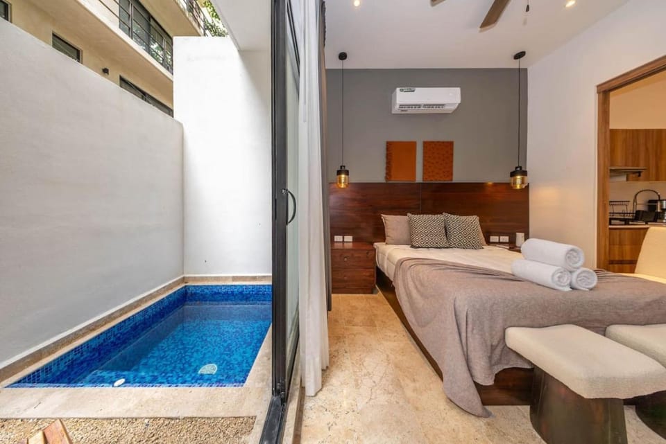 Lux Studio w Private Plunge Pool Gym Lik Zama House in Tulum