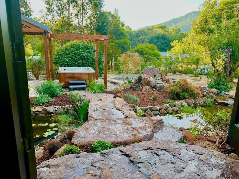 Natural landscape, Garden, Mountain view