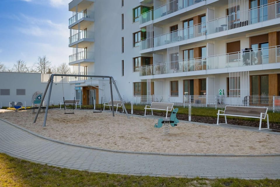 Property building, Day, Children play ground