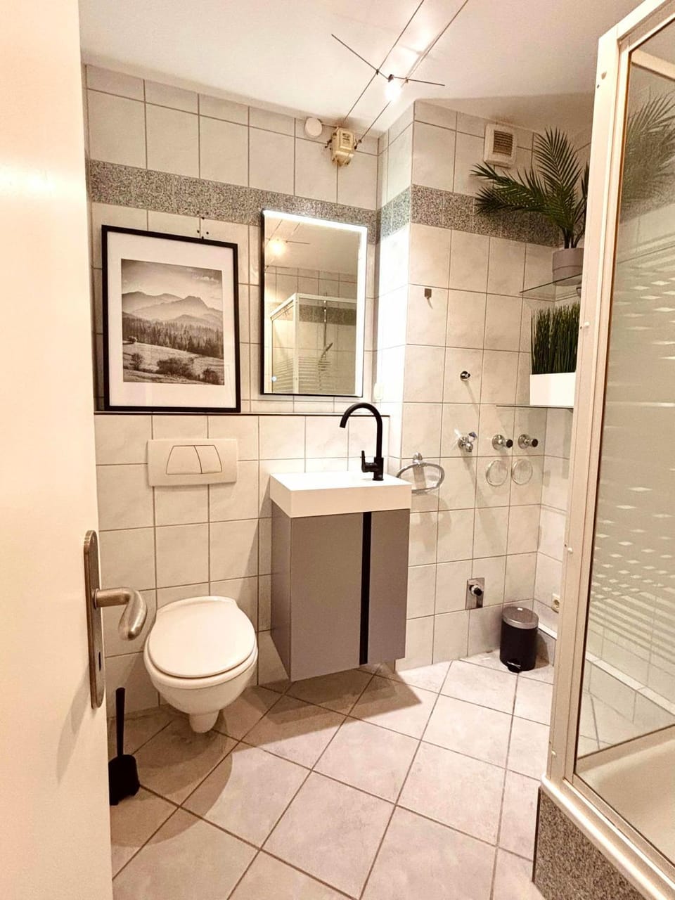 Bathroom, Living room