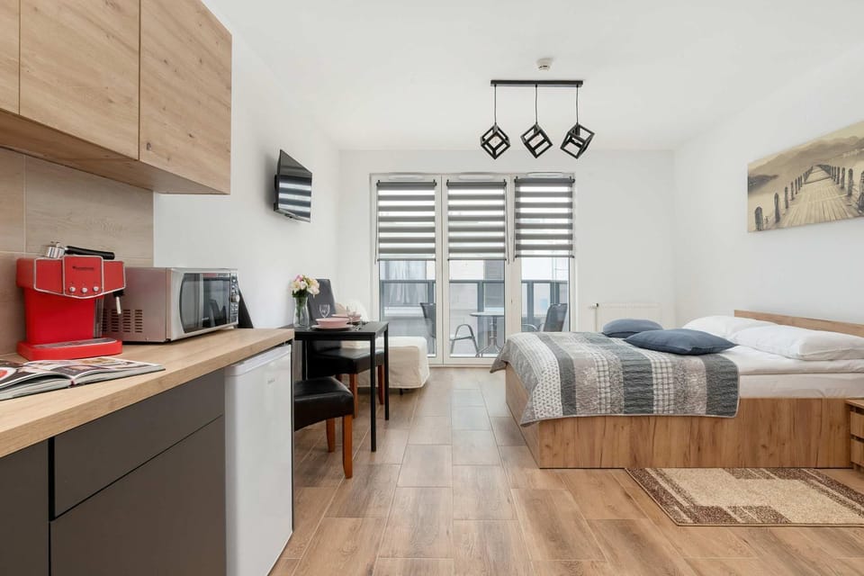 Bed, Kitchen or kitchenette, Living room, Photo of the whole room, pet friendly