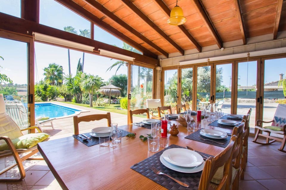 Property building, Living room, Swimming pool