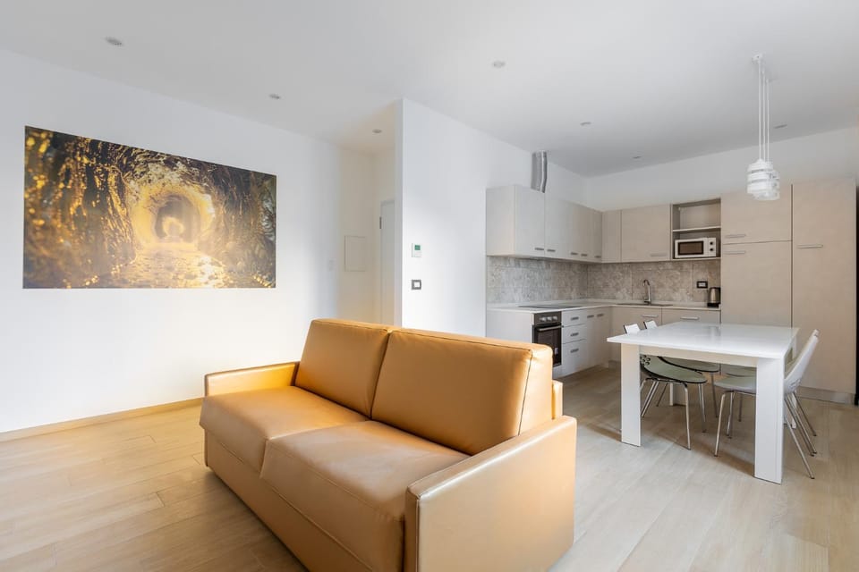 Kitchen or kitchenette, Living room, Dining area