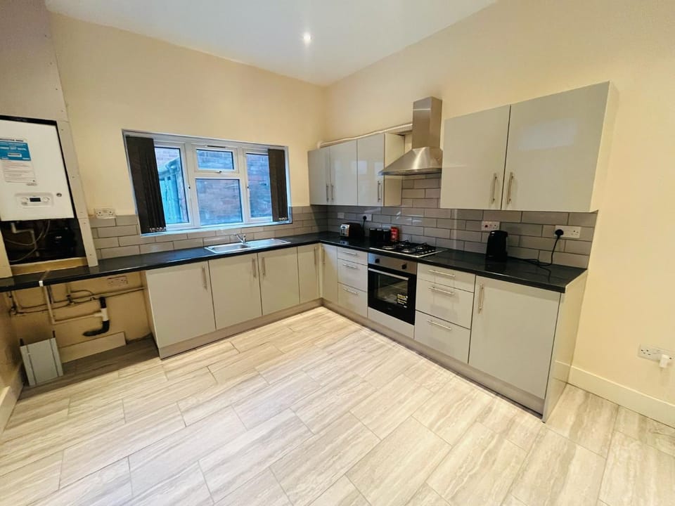 Kitchen or kitchenette, toaster