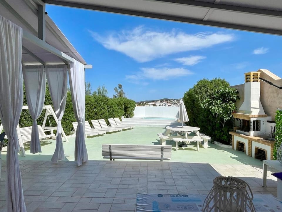 Patio, Day, Natural landscape, Balcony/Terrace, Pool view, Swimming pool, sunbed