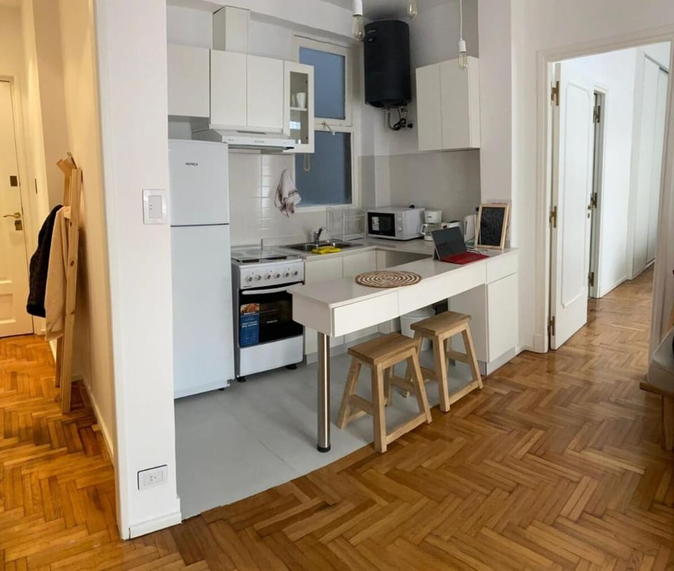 Kitchen or kitchenette, oven, stove, toaster