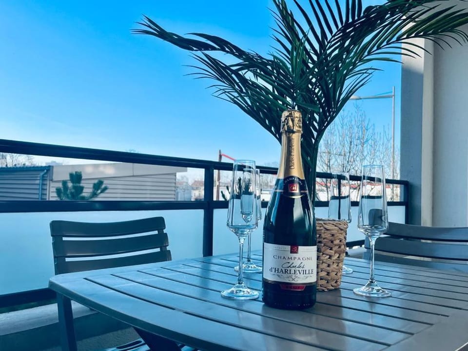 charbonnier 6 personnes avec terrasse et parking Apartment in Reims