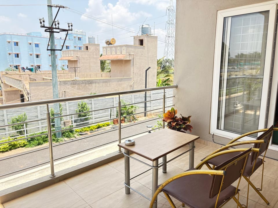 Property building, Day, View (from property/room), Seating area