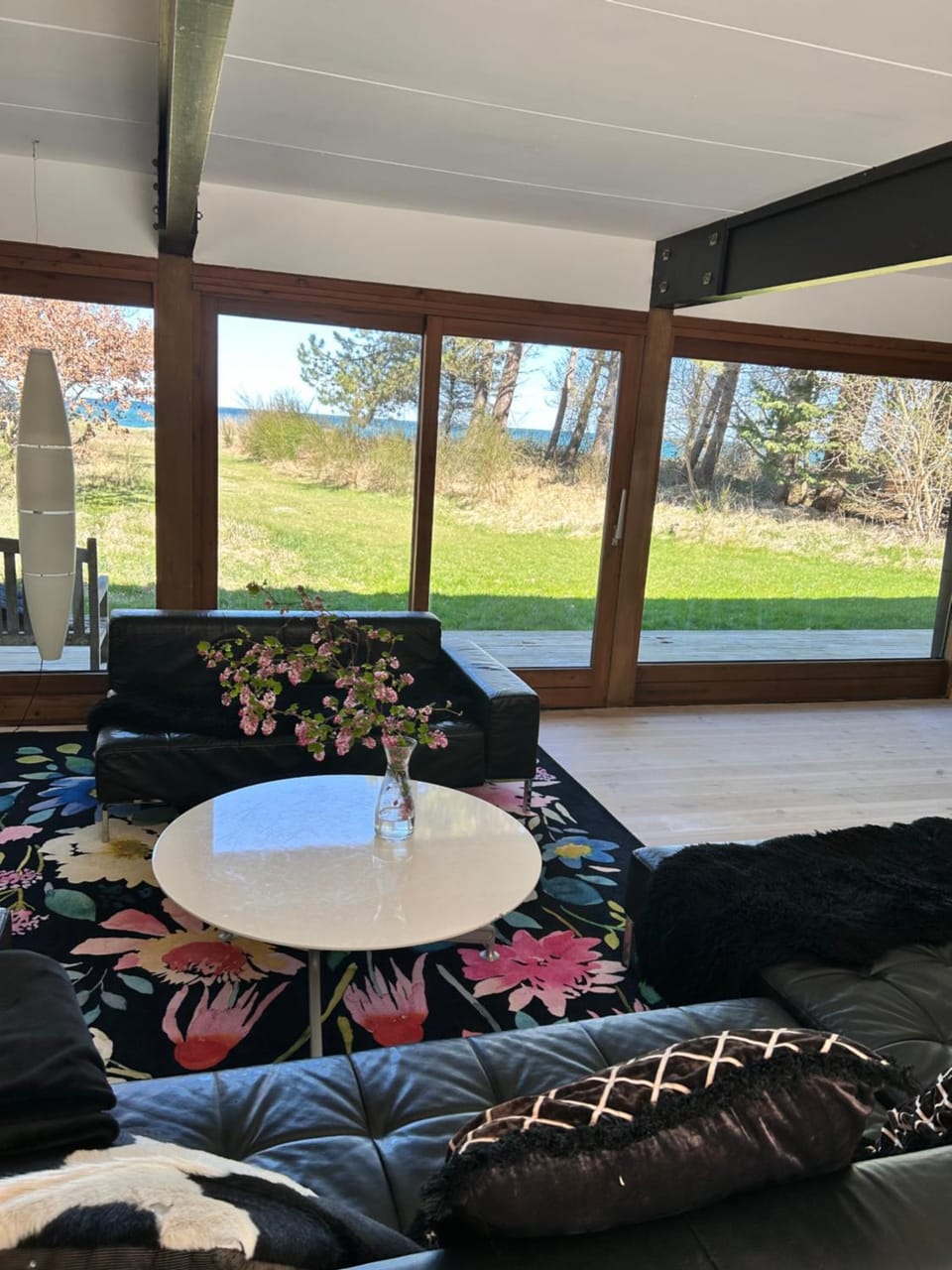 Living room, Seating area, Garden view, Sea view