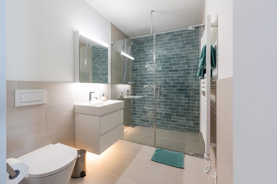Shower, Toilet, Bathroom, towels